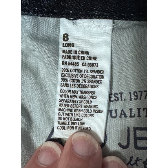 American Eagle Jeans Womens 8 31/27 Flared Artist Stretch Distressed Denim - Picture 15 of 16